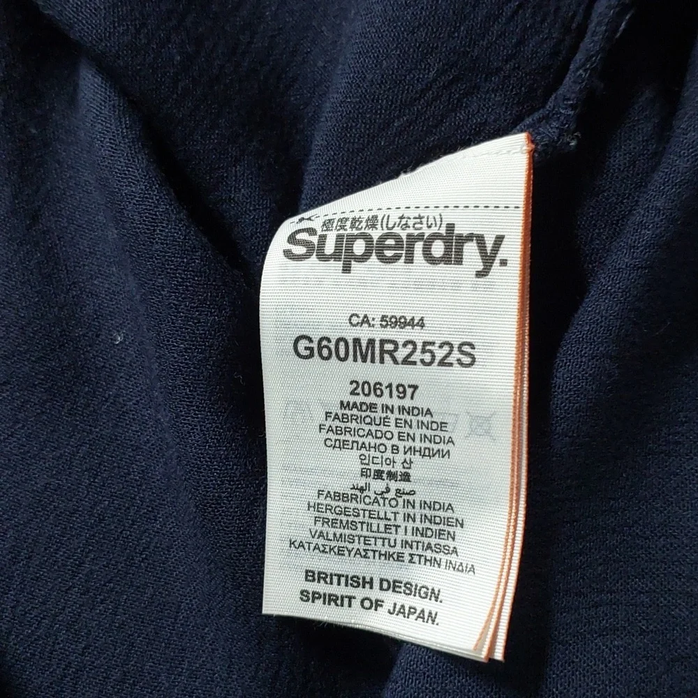 LAST CHANCE:  Superdry navy eyelet lace blouse. - Picture 9 of 9